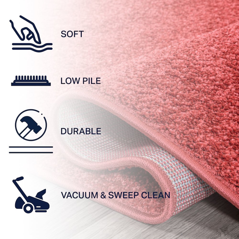 Haze Solid Low-Pile Area Rug. Picture 3