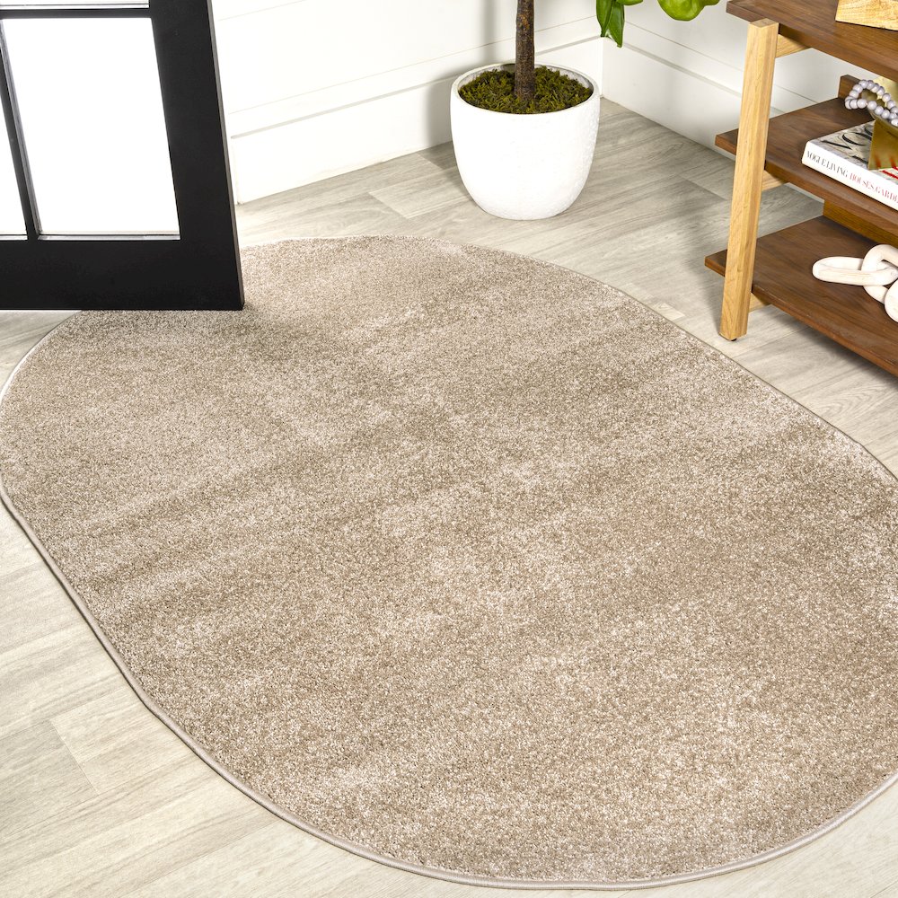 Haze Solid Low-Pile Area Rug. Picture 7