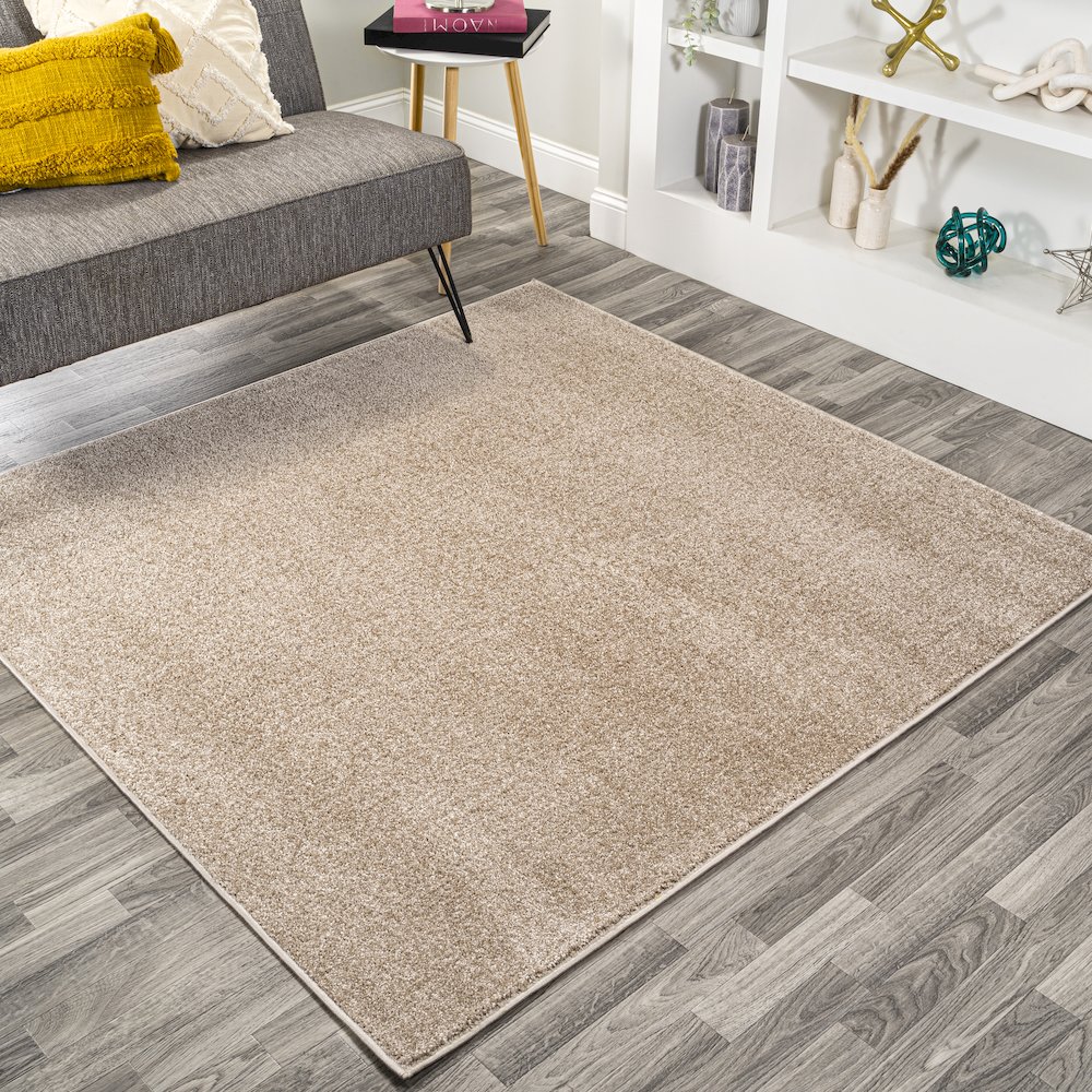 Haze Solid Low-Pile Area Rug. Picture 13
