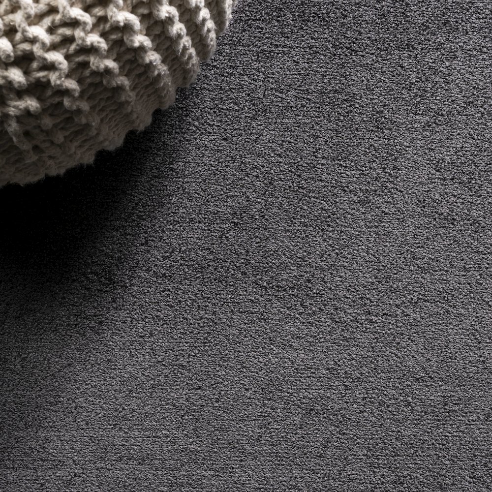 Haze Solid Low Pile Area Rug Black. Picture 7