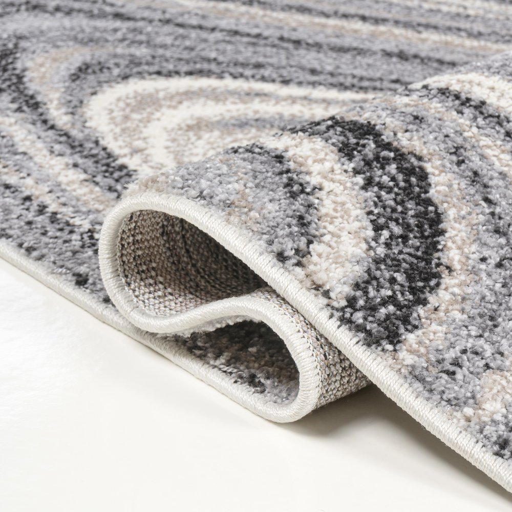 Eleni Contemporary Glam Abstract Marble Area Rug. Picture 7
