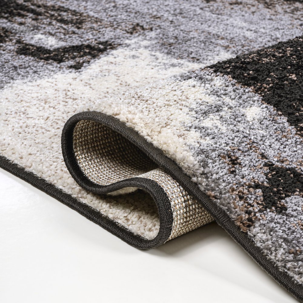 Zoe Contemporary Bohemian Abstract Marble Area Rug. Picture 7