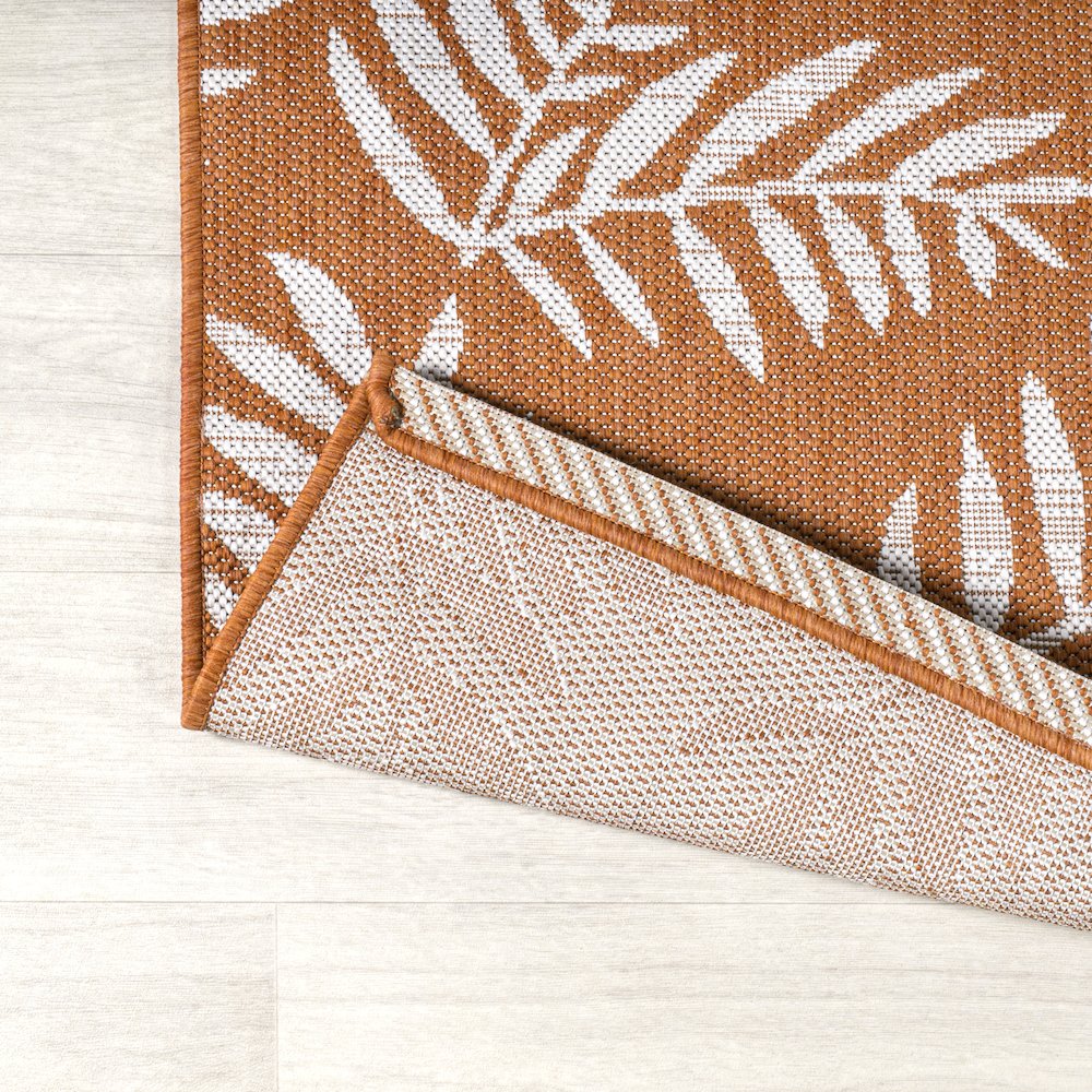 Nevis Palm Frond Indoor/Outdoor Area Rug. Picture 3