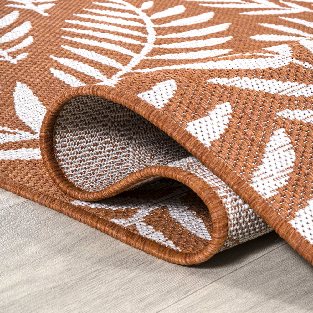 Nevis Palm Frond Indoor/Outdoor Area Rug. Picture 6