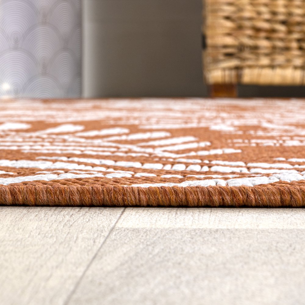 Nevis Palm Frond Indoor/Outdoor Area Rug. Picture 9