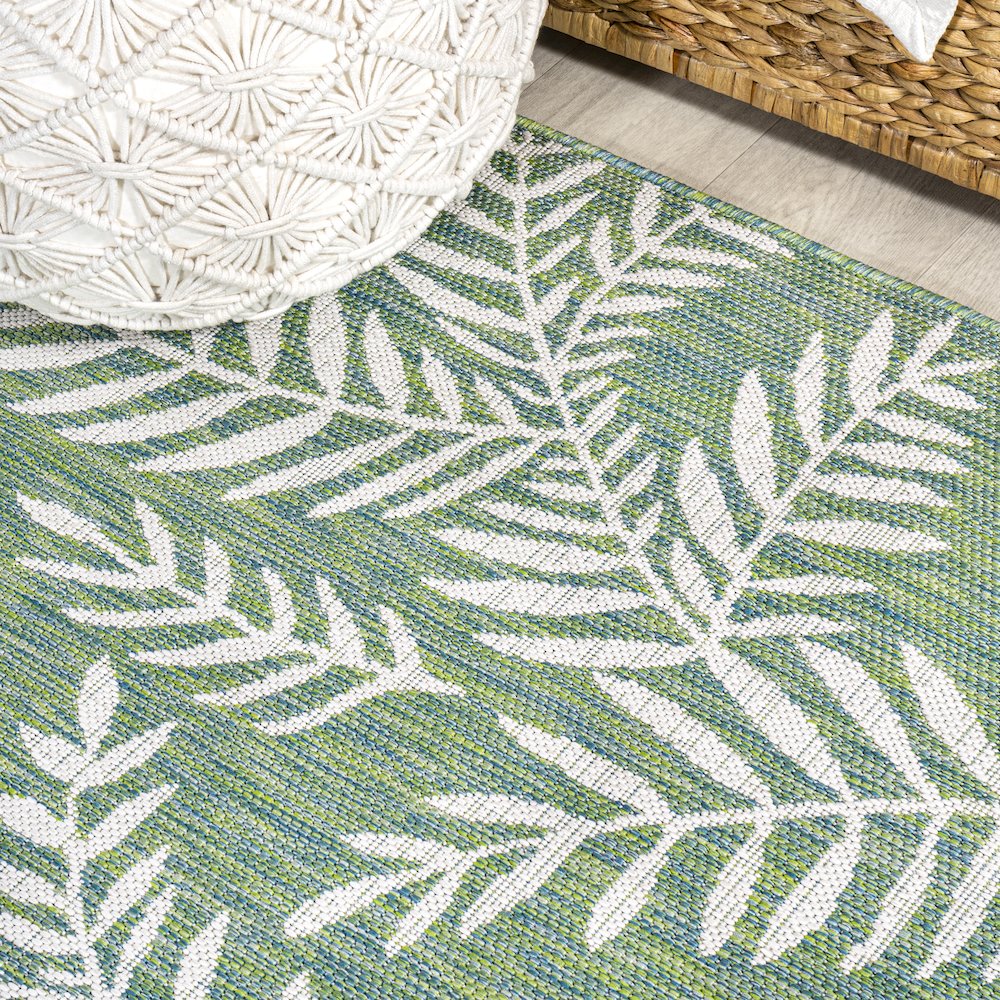 Nevis Palm Frond Indoor/Outdoor Area Rug. Picture 4