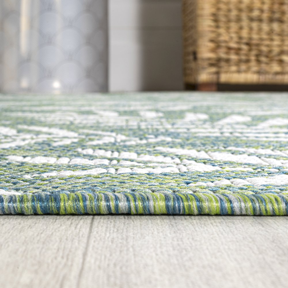 Nevis Palm Frond Indoor/Outdoor Area Rug. Picture 9