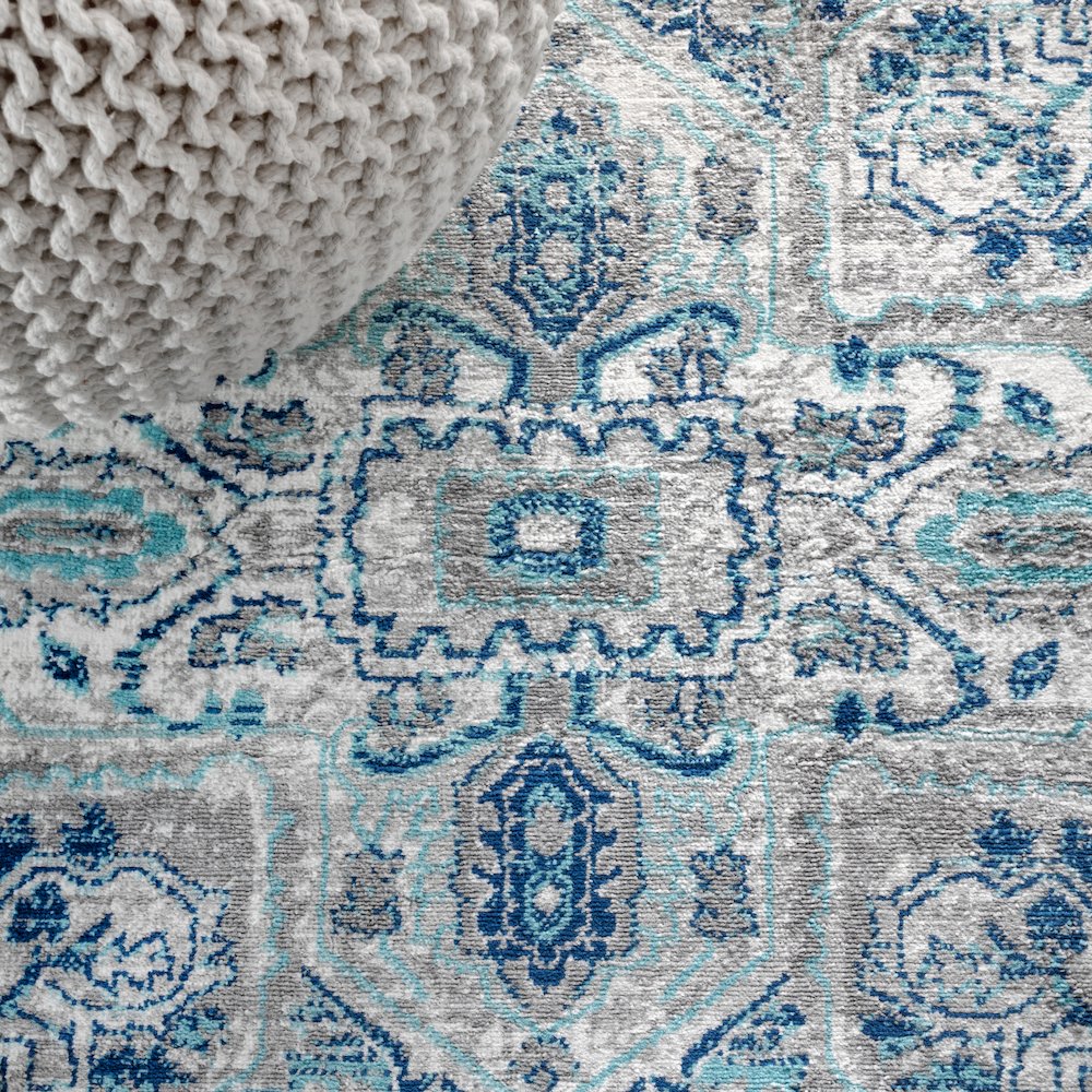 Jerica Modern Persian Vintage Medallion Area Rug. Picture 4