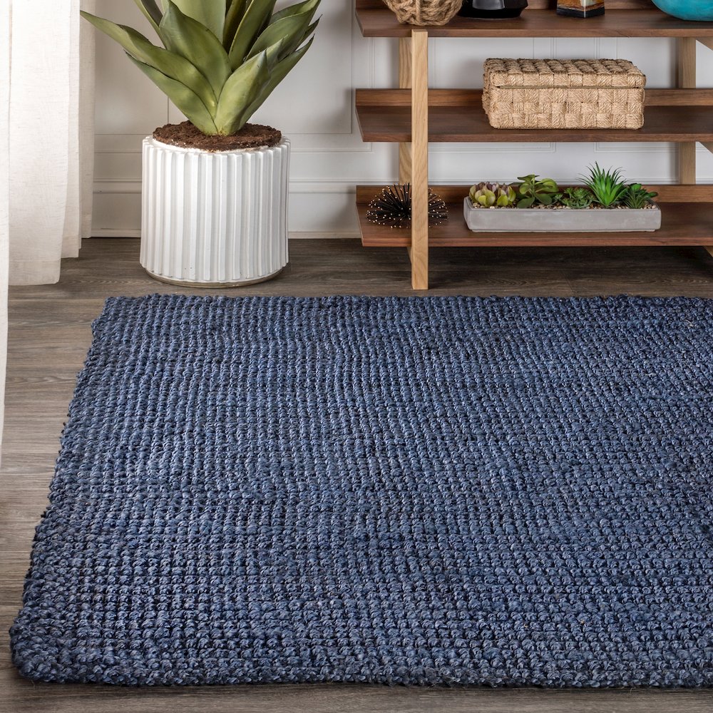 Pata Hand Woven Chunky Jute Area Rug. Picture 1