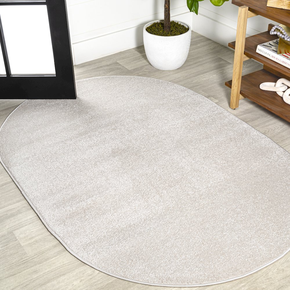 Haze Solid Low-Pile Area Rug. Picture 13