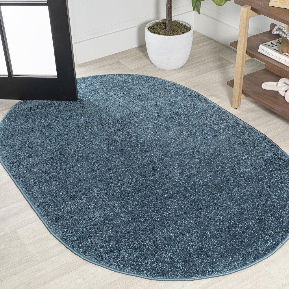 Haze Solid Low-Pile Area Rug. Picture 12