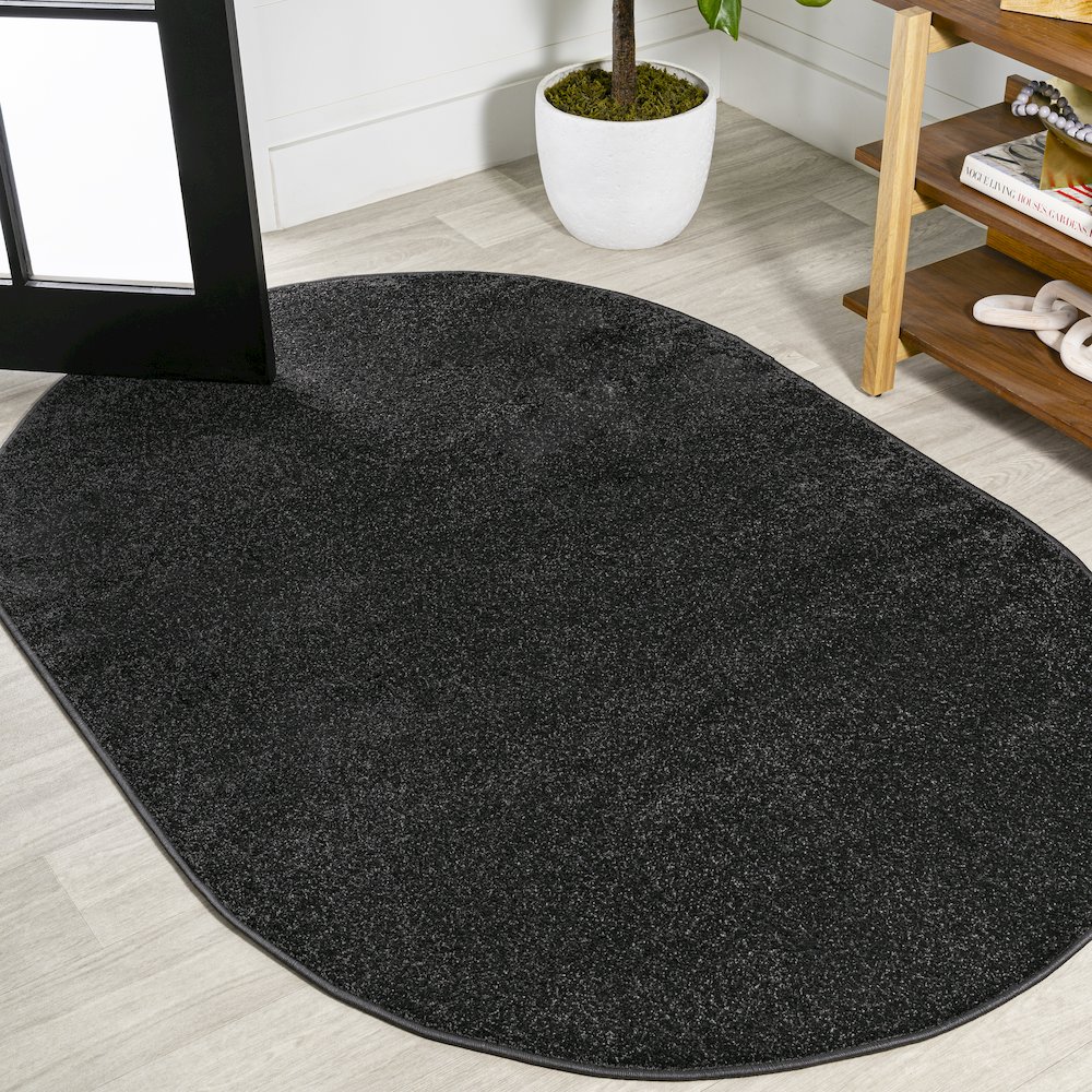 Haze Solid Low-Pile Area Rug. Picture 12