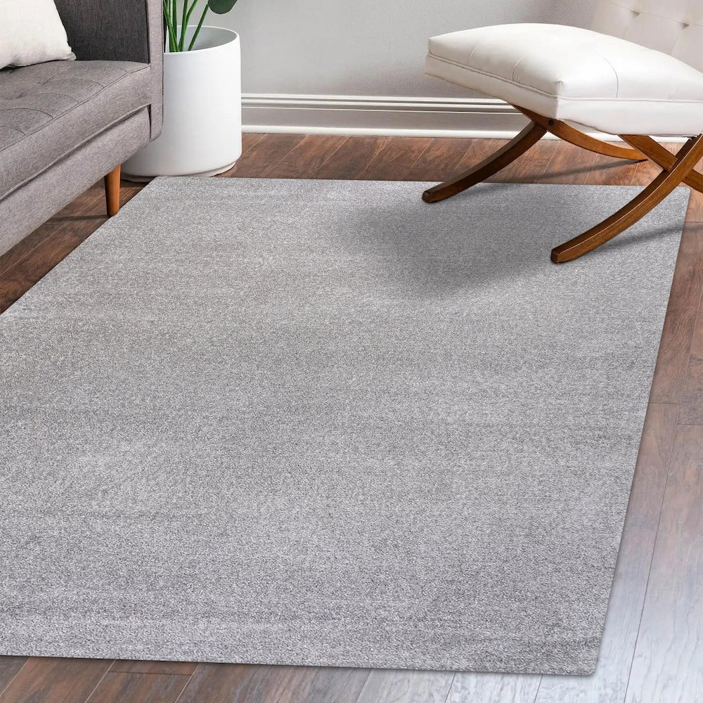 Haze Solid Low-Pile Area Rug. Picture 9