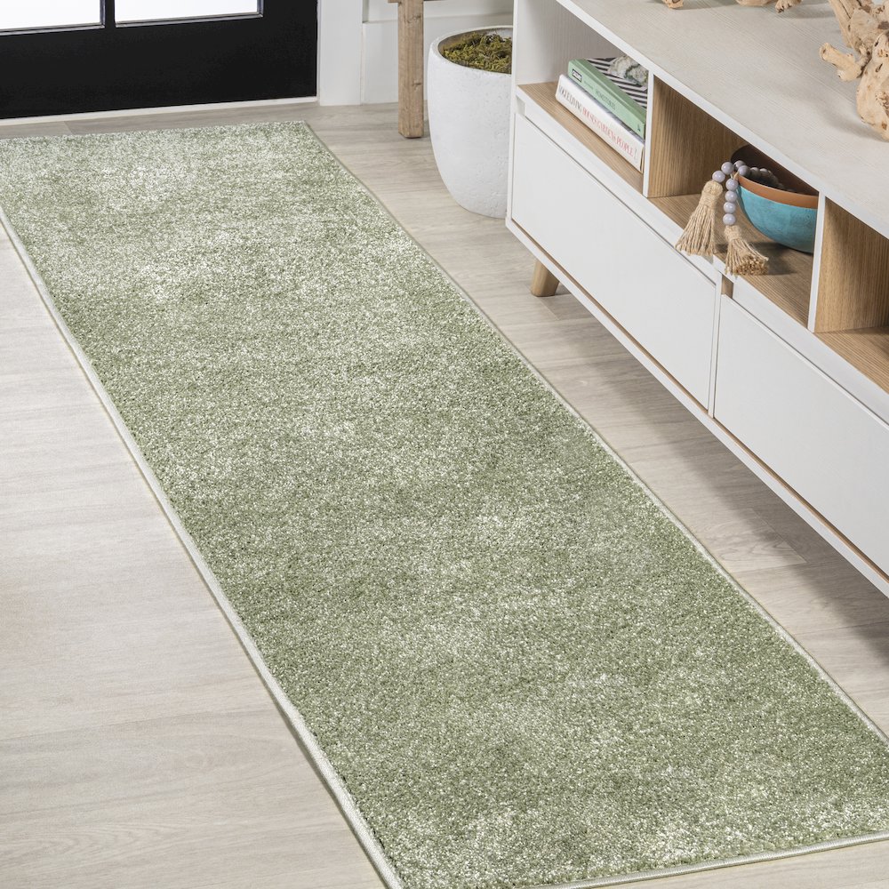 Haze Solid Low-Pile Area Rug. Picture 10