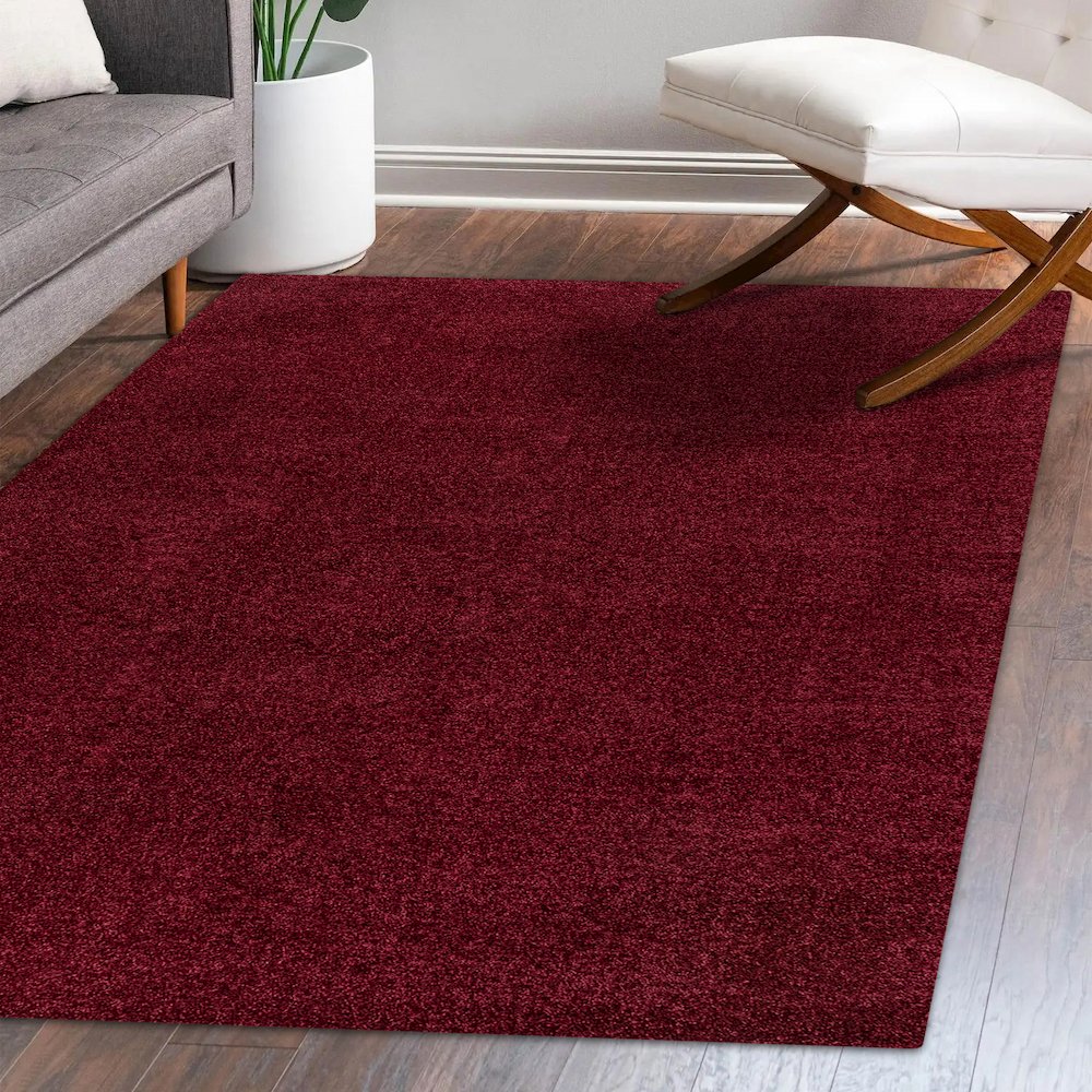 Haze Solid Low-Pile Area Rug. Picture 9