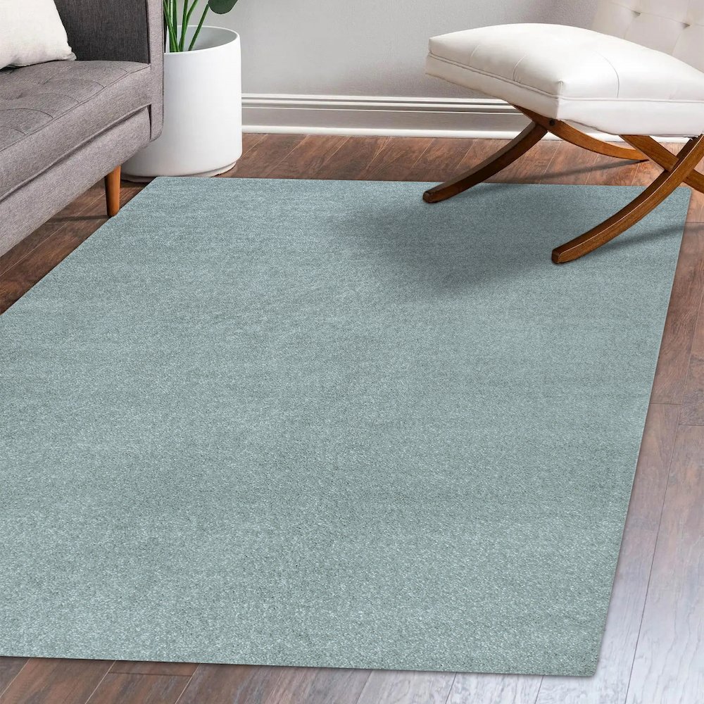 Haze Solid Low-Pile Area Rug. Picture 9