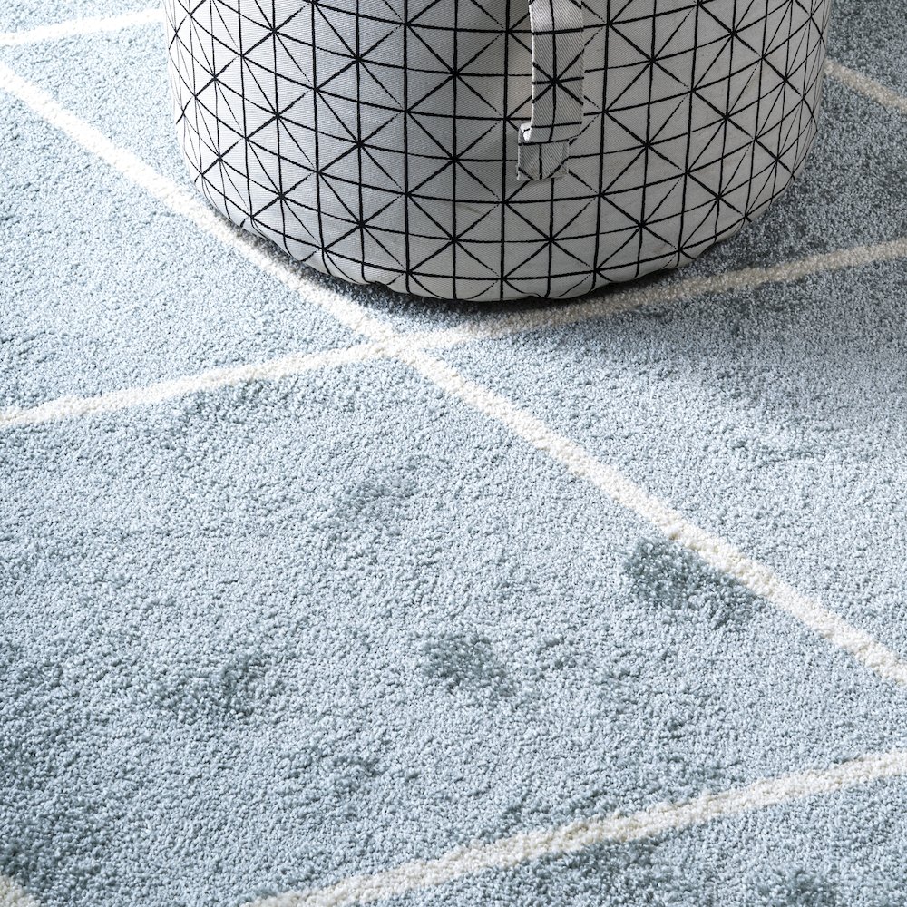Cole Minimalist Diamond Trellis Area Rug. Picture 11