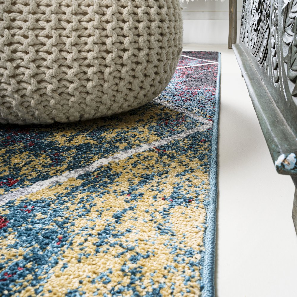 Cole Minimalist Diamond Trellis Area Rug. Picture 14