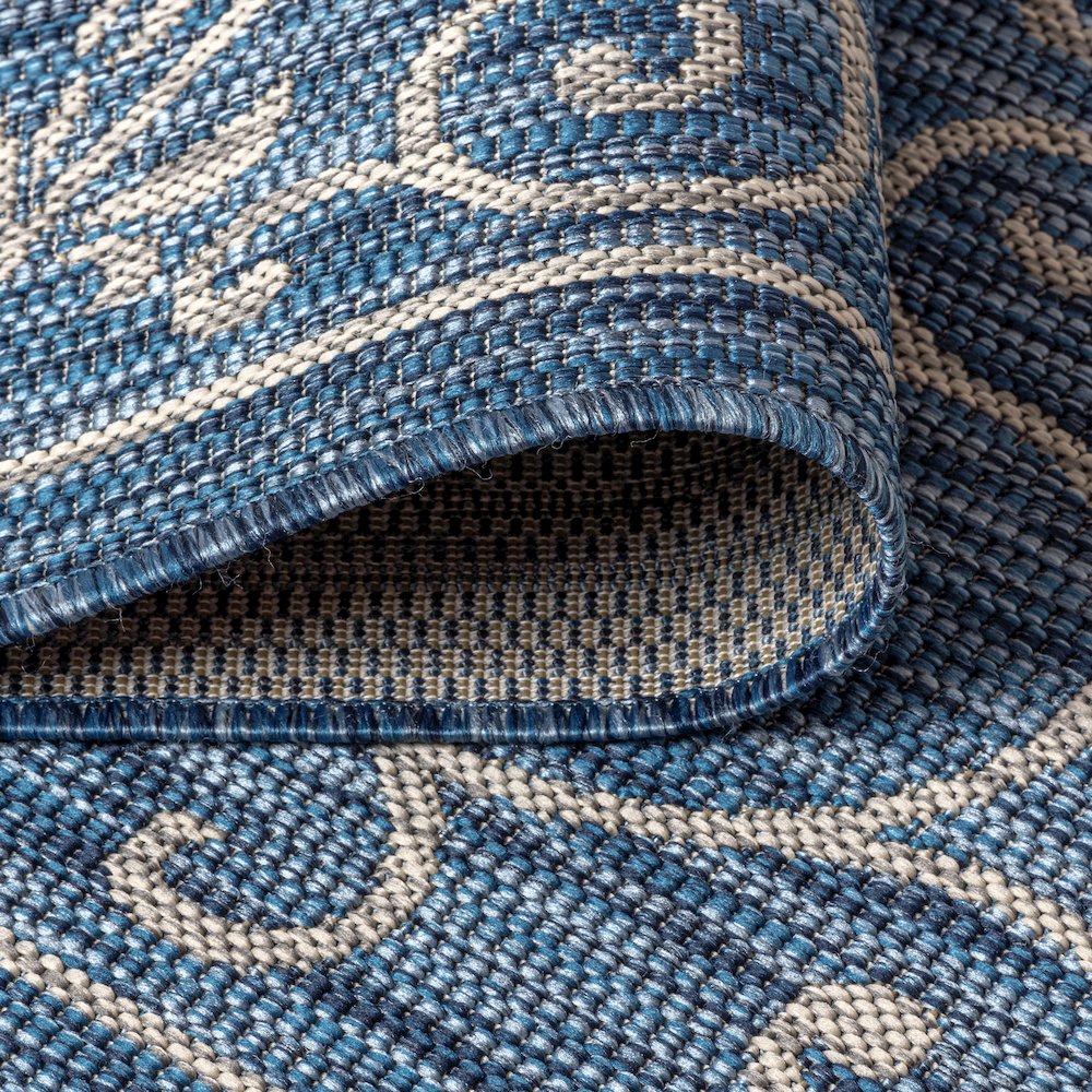 Charleston Vintage Filigree Textured Weave Indoor/Outdoor Area Rug. Picture 9