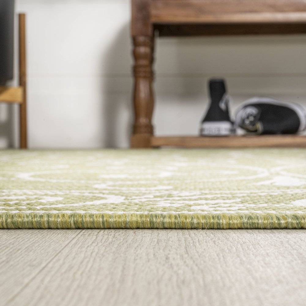 Charleston Vintage Filigree Textured Weave Indoor/Outdoor Area Rug. Picture 16