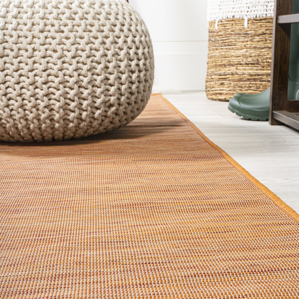 Ethan Modern Flatweave Solid Area Rug. Picture 13