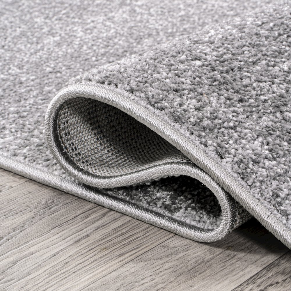 Haze Solid Low Pile Area Rug Gray. Picture 6