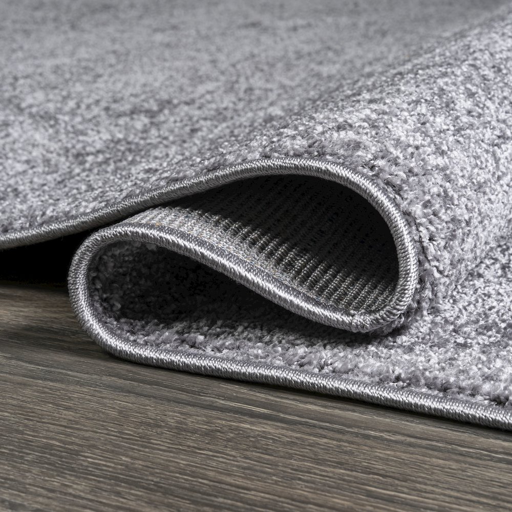 Haze Solid Low Pile Area Rug Gray. Picture 8