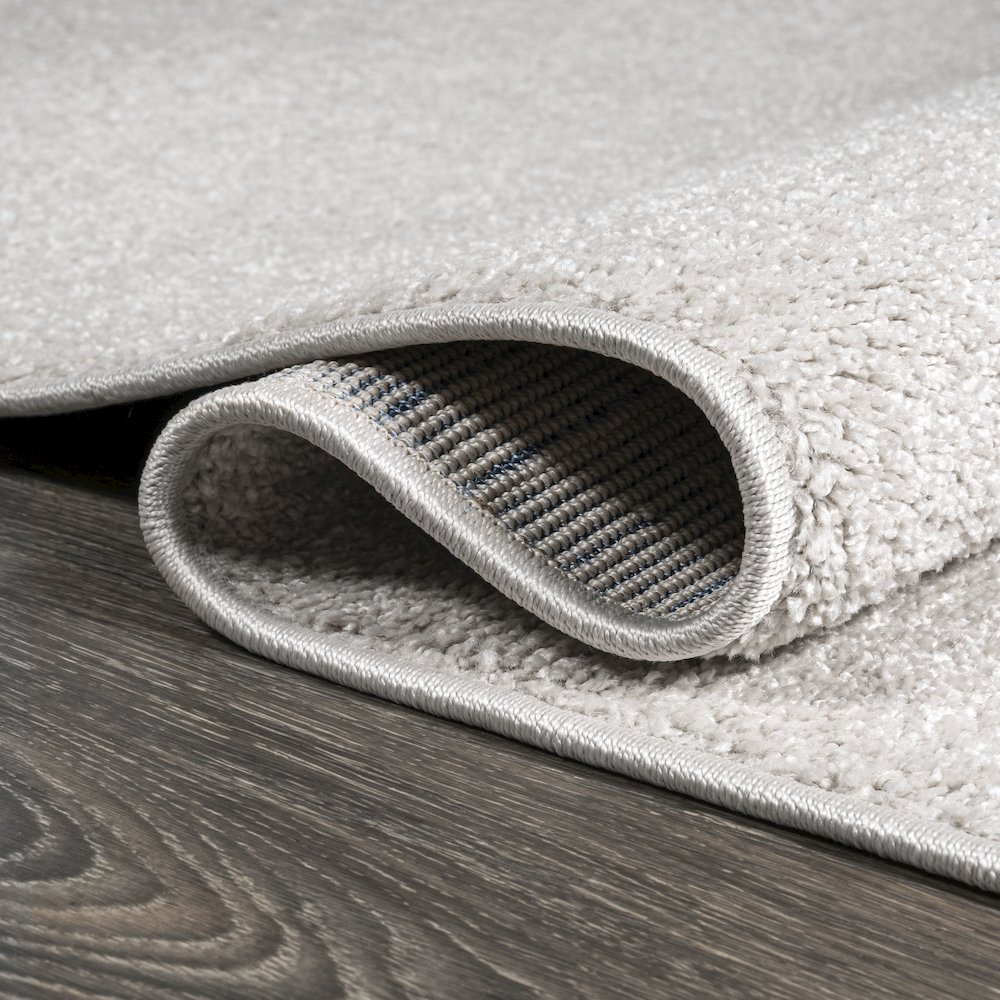 Haze Solid Low Pile Area Rug Ivory. Picture 8