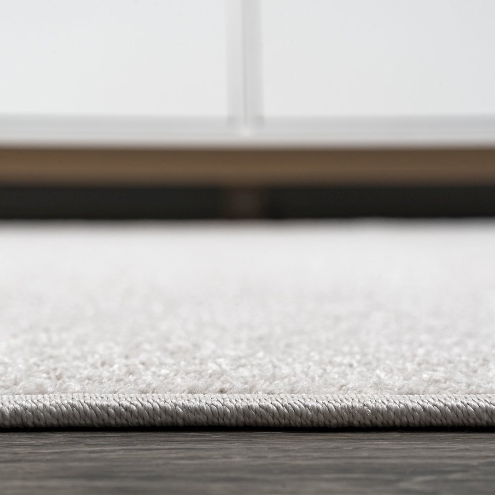 Haze Solid Low Pile Area Rug Ivory. Picture 9