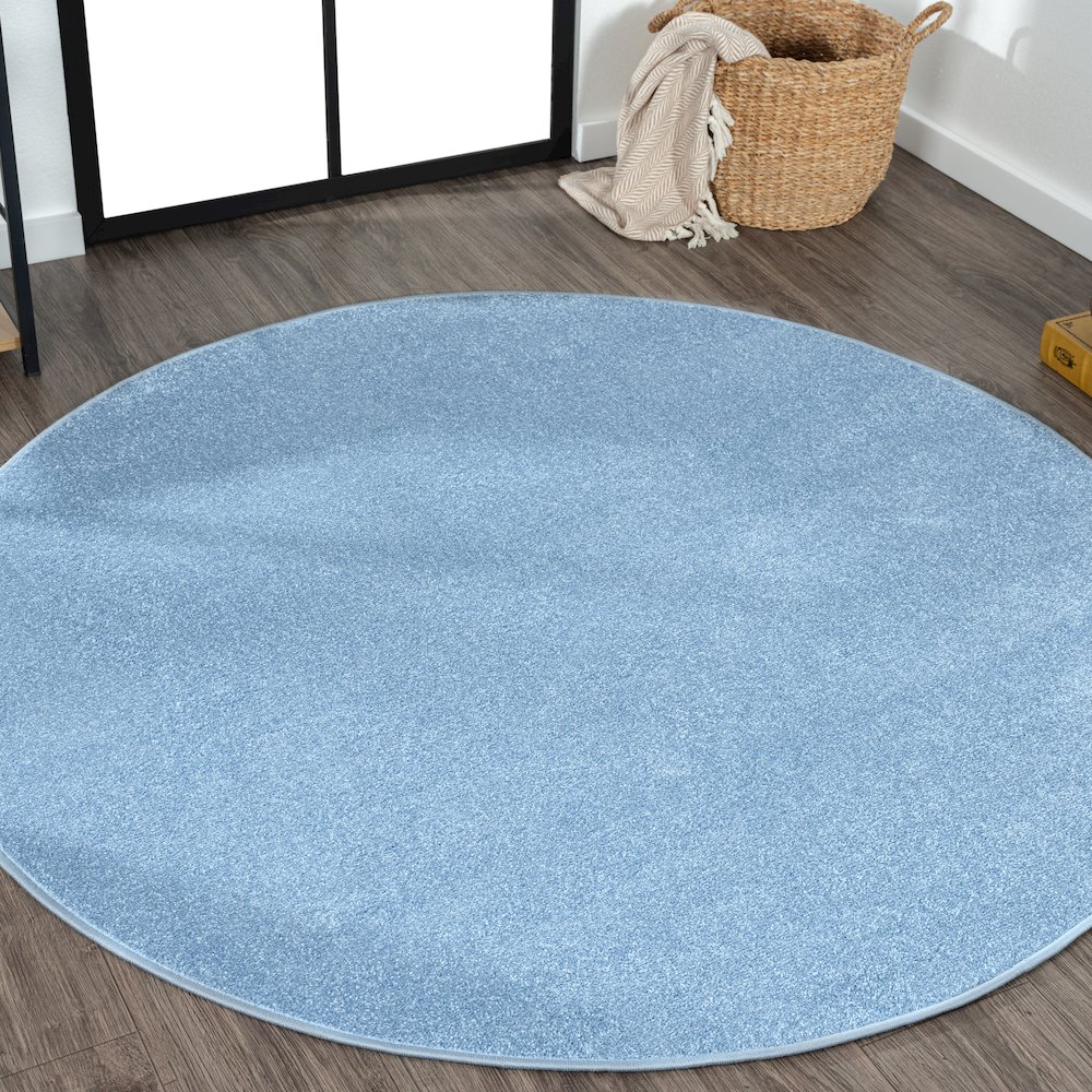 Haze Solid Low-Pile Area Rug. Picture 13