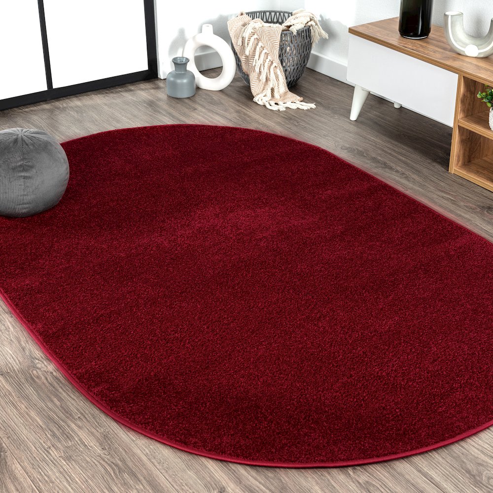 Haze Solid Low-Pile Area Rug. Picture 6