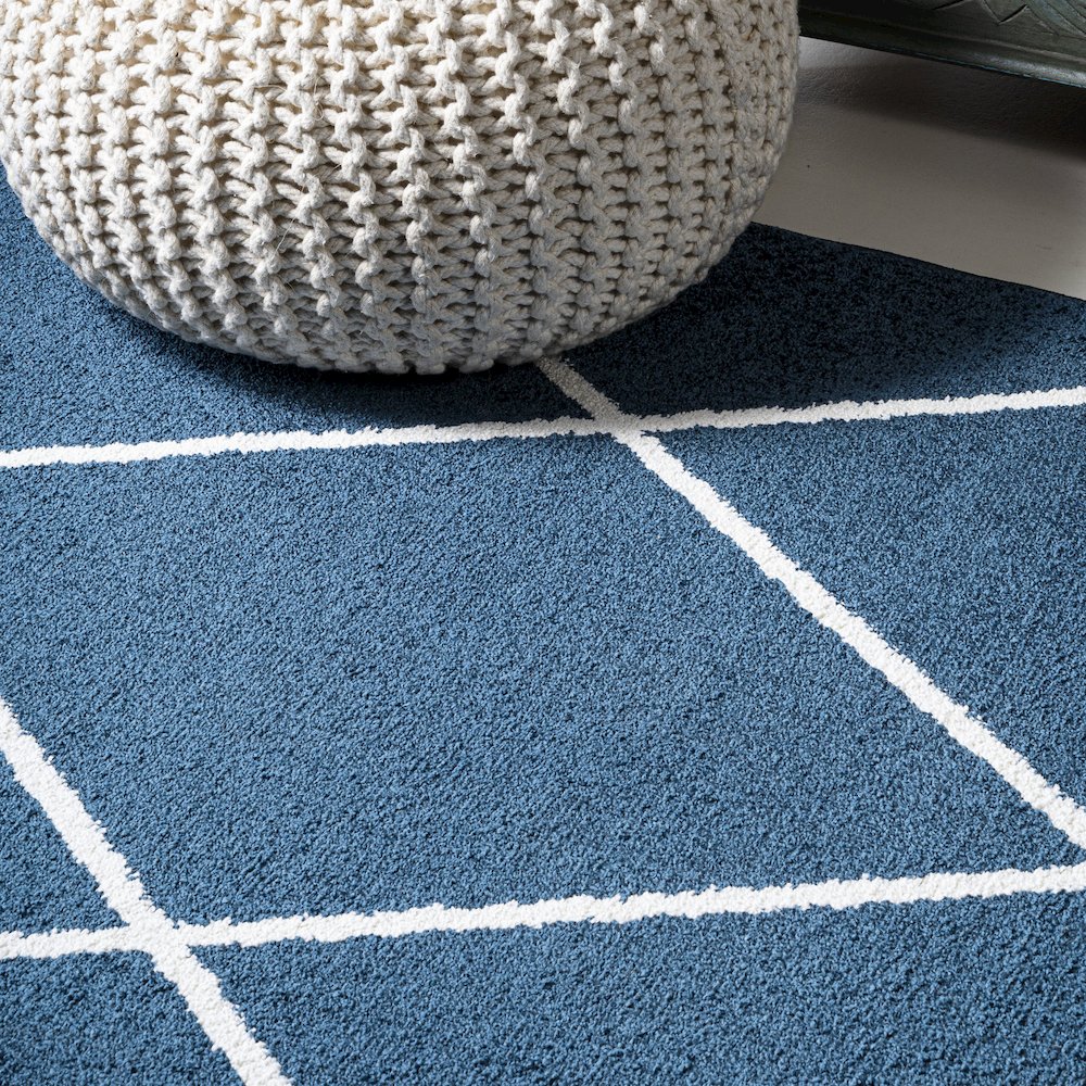 Cole Minimalist Diamond Trellis Area Rug. Picture 12