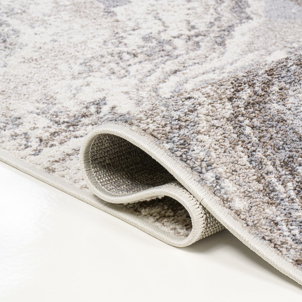Kassia Contemporary Glam Abstract Marble Area Rug. Picture 7