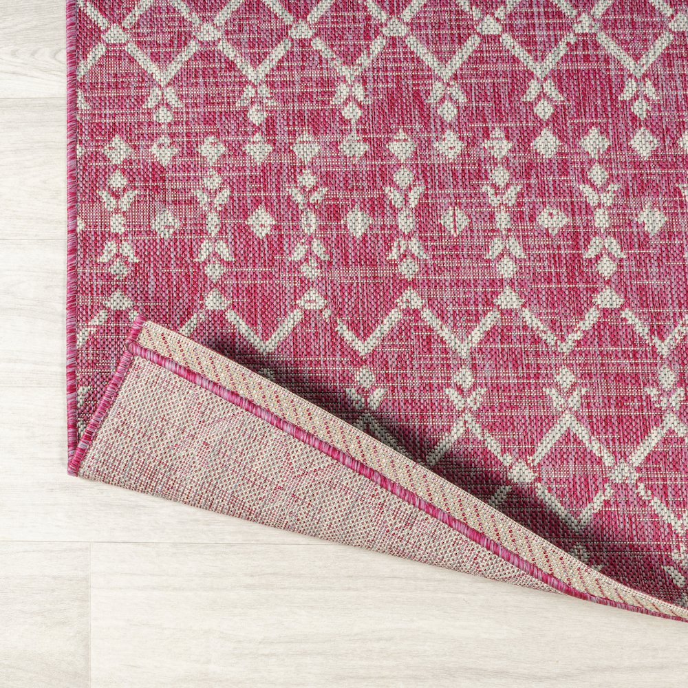 Ourika Moroccan Geometric Textured Weave Indoor/Outdoor Area Rug. Picture 10