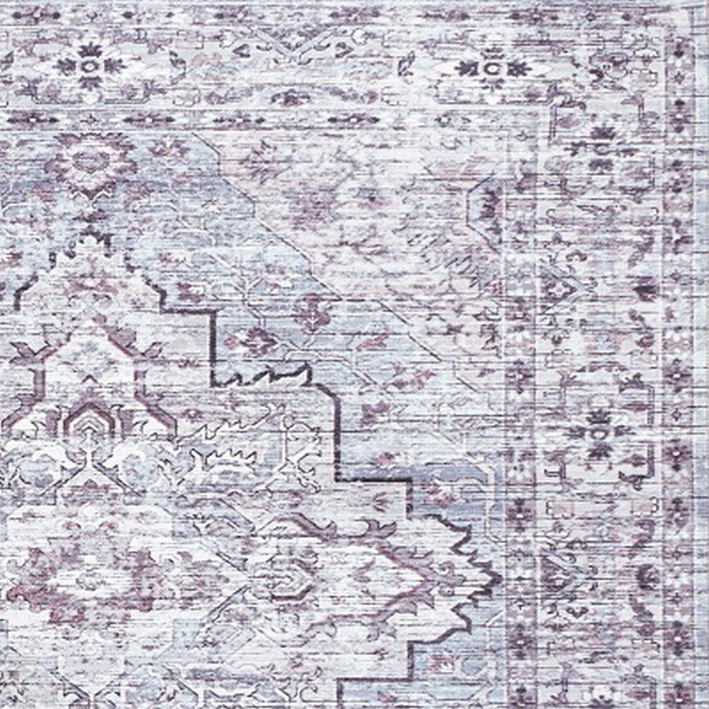 Didim Boho Medallion Machine-Washable Area Rug. Picture 3