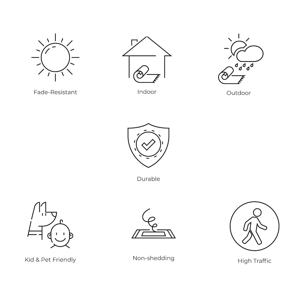 Darcy Traditional Geometric Bold Gingham Indoor/Outdoor Area Rug. Picture 4