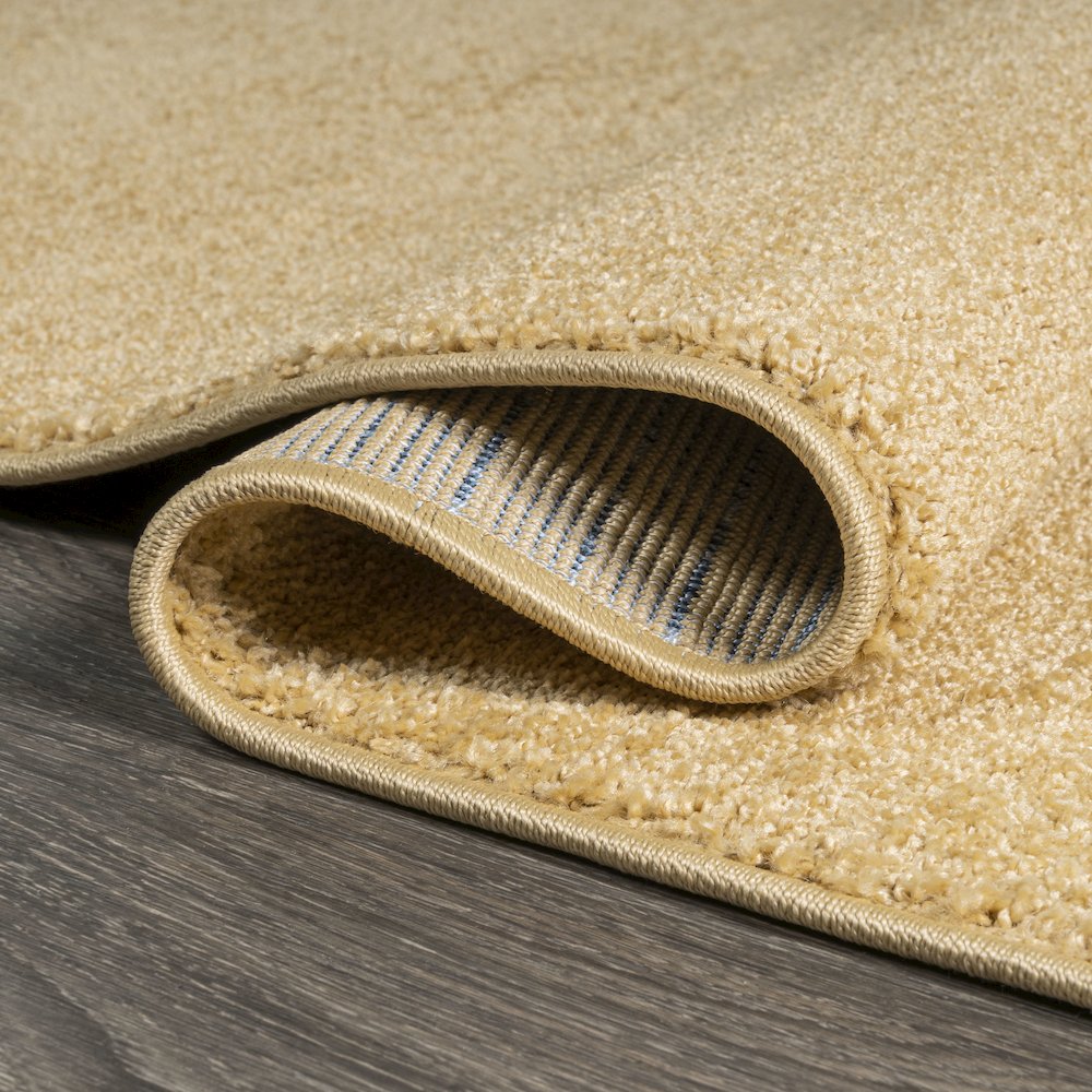 Haze Solid Low Pile Area Rug Mustard. Picture 11