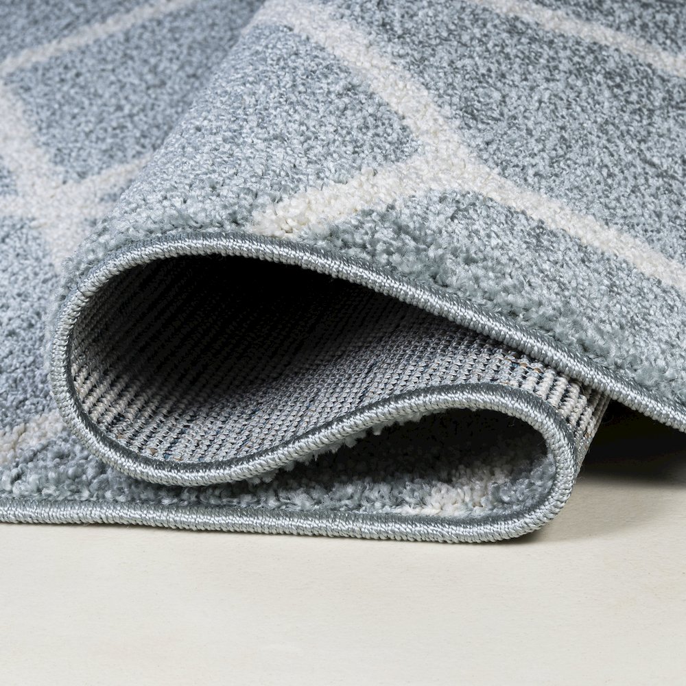 Tumbling Blocks Modern Geometric Area Rug. Picture 15