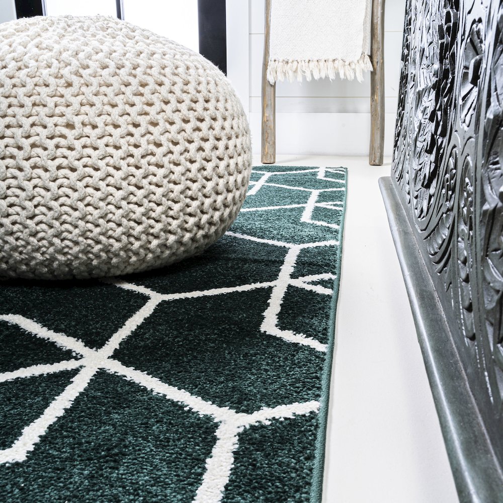 Tumbling Blocks Modern Geometric Area Rug. Picture 22