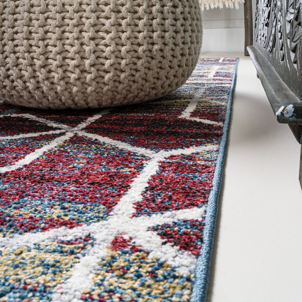 Tumbling Blocks Modern Geometric Area Rug. Picture 22
