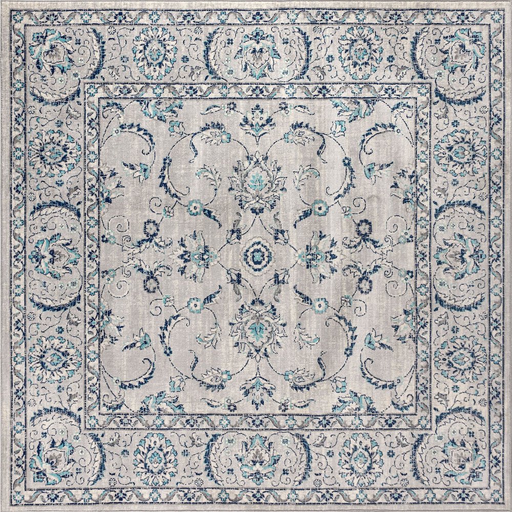 Modern Persian Vintage Medallion Light Area Rug. Picture 1