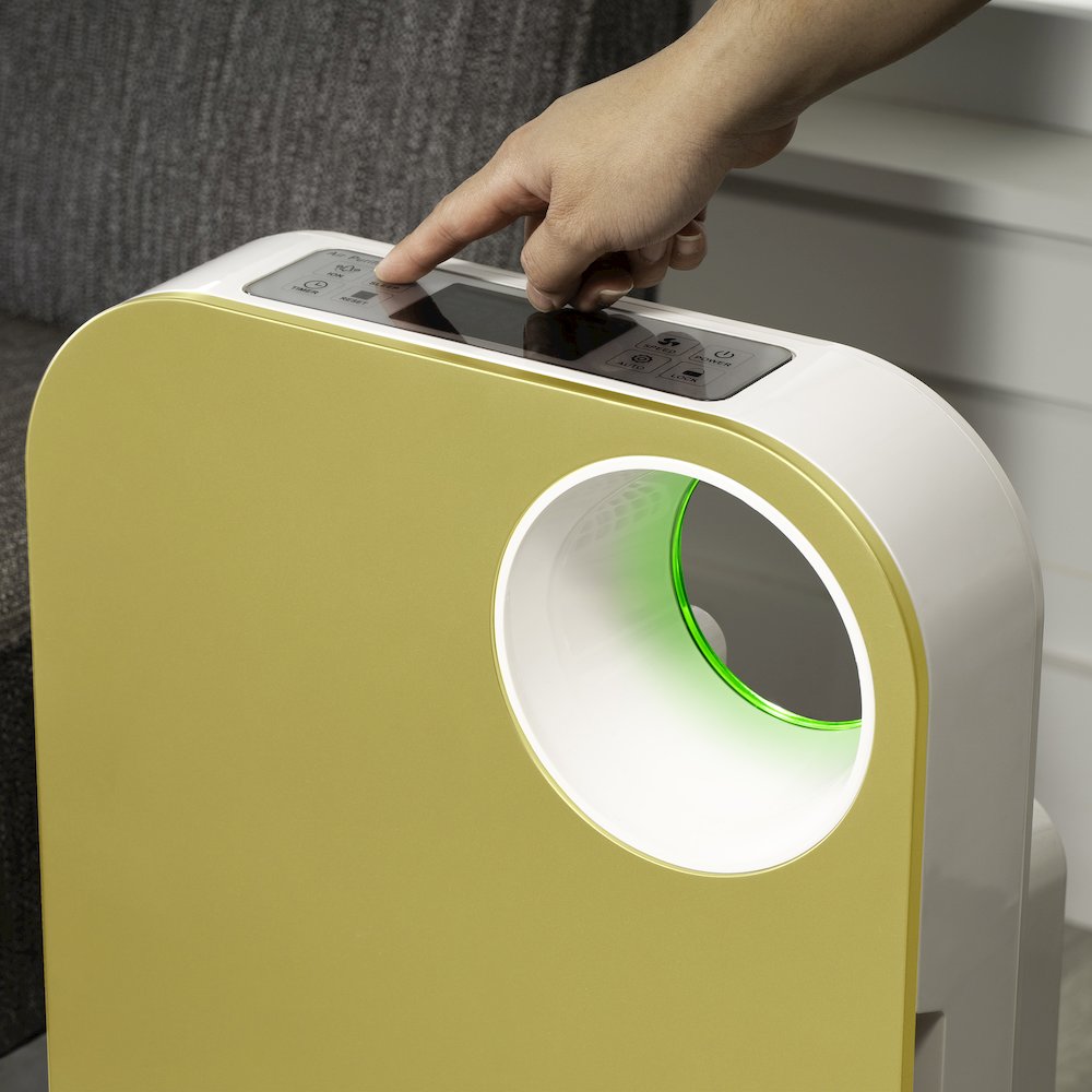 Oval Air 3-Stage H13 True Hepa 5-In-1 Air Purifier For Rooms Reduces Allergies. Picture 6