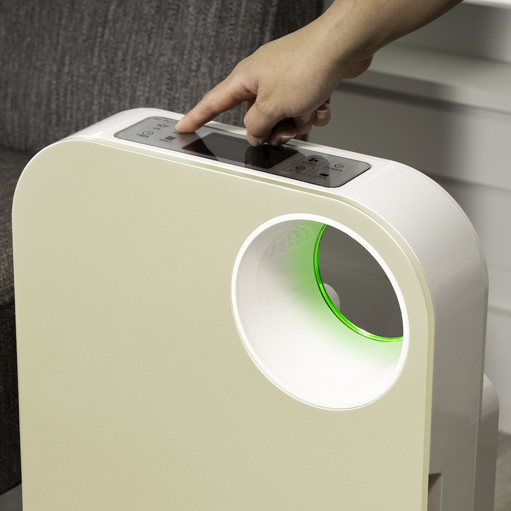 Oval Air 3-Stage H13 True Hepa 5-In-1 Air Purifier For Rooms Reduces Allergies. Picture 6