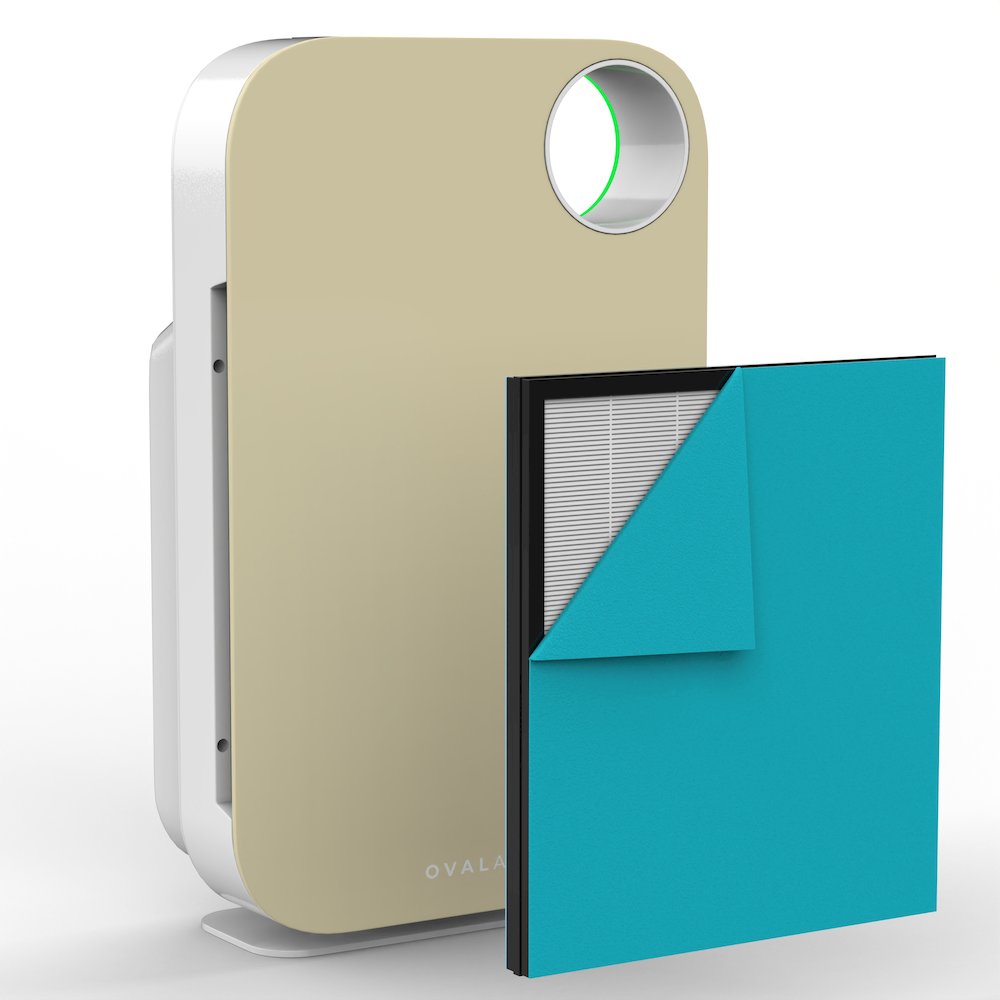 Oval Air 3-Stage H13 True Hepa 5-In-1 Air Purifier For Rooms Reduces Allergies. Picture 2