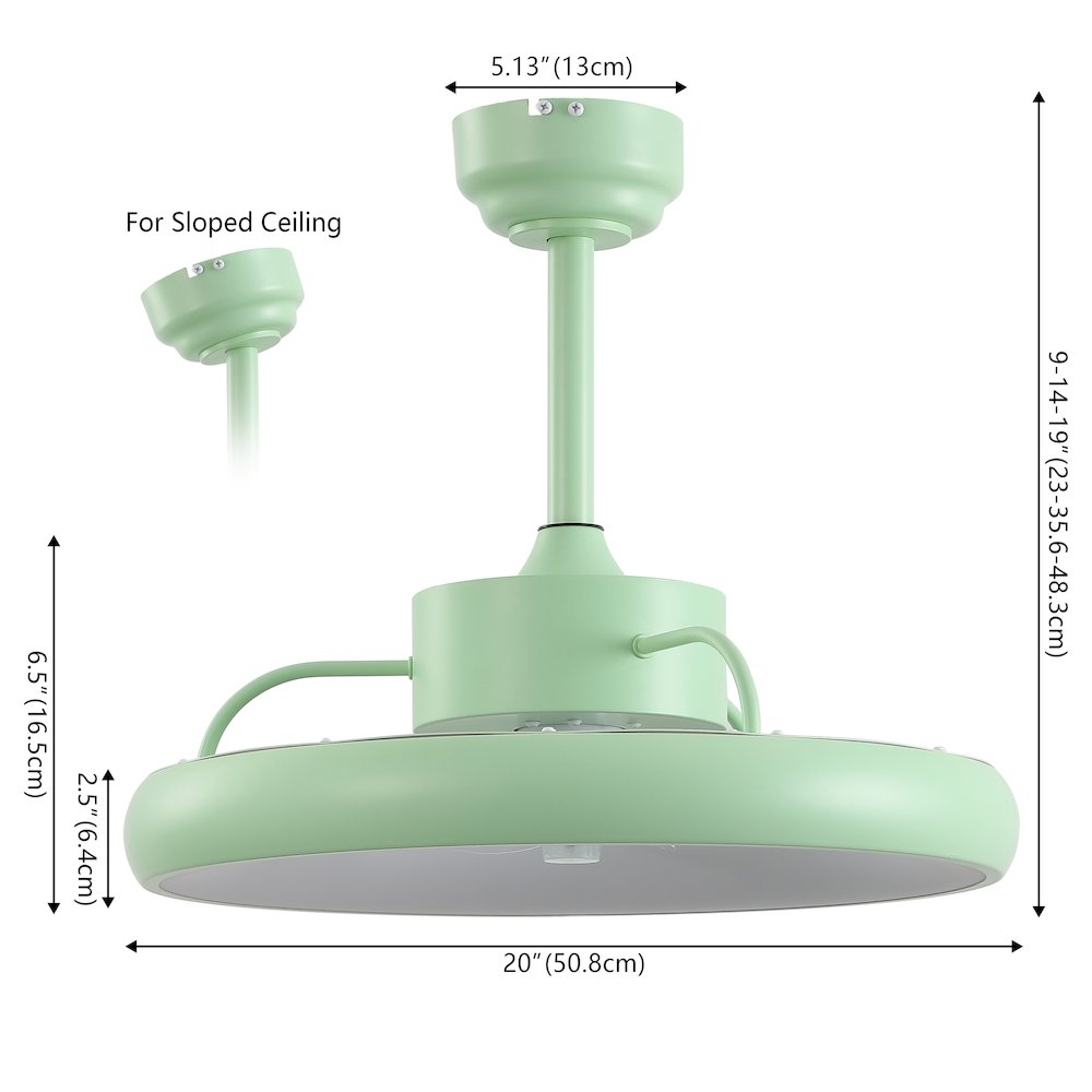 Modern Contemporary 6-Speed Metal Dimmable Smart Integrated LED Ceiling Fan. Picture 1