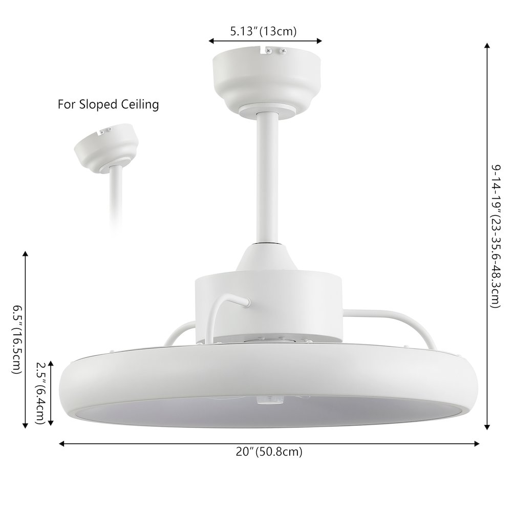 Modern Contemporary 6-Speed Metal Dimmable Smart Integrated LED Ceiling Fan. Picture 1