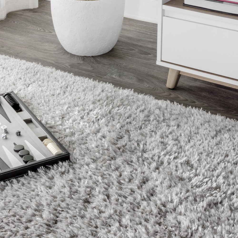 Aydin Solid Plush Shag Area Rug. Picture 5