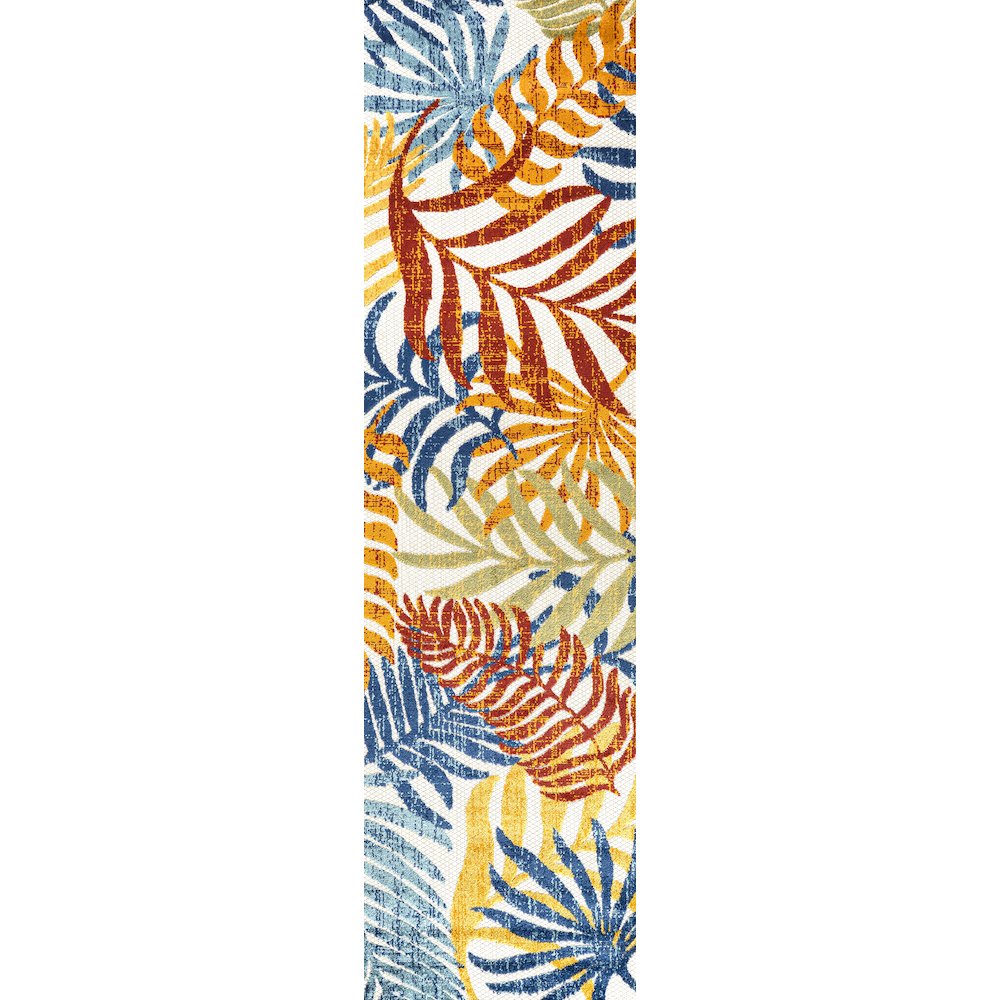 Tropics Palm Leaves Indoor/Outdoor Area Rug. Picture 1