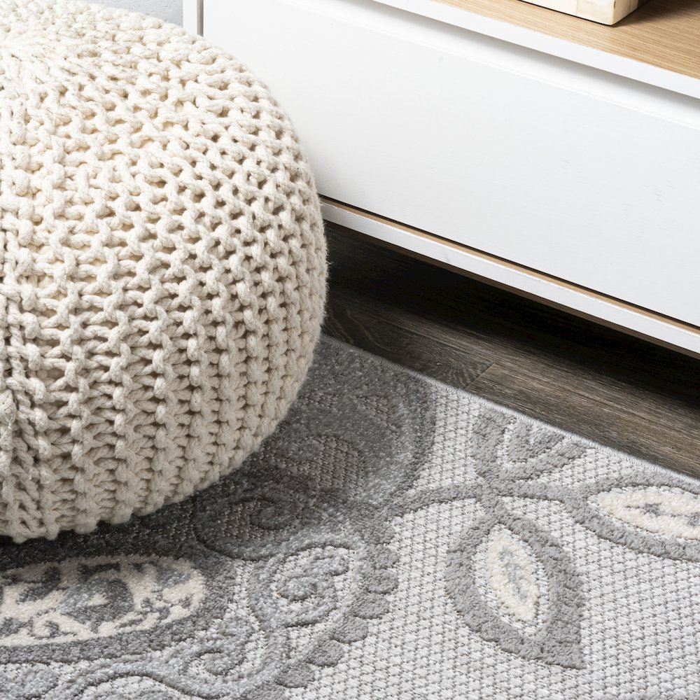 Julien Paisley High-Low Indoor/Outdoor Area Rug. Picture 5