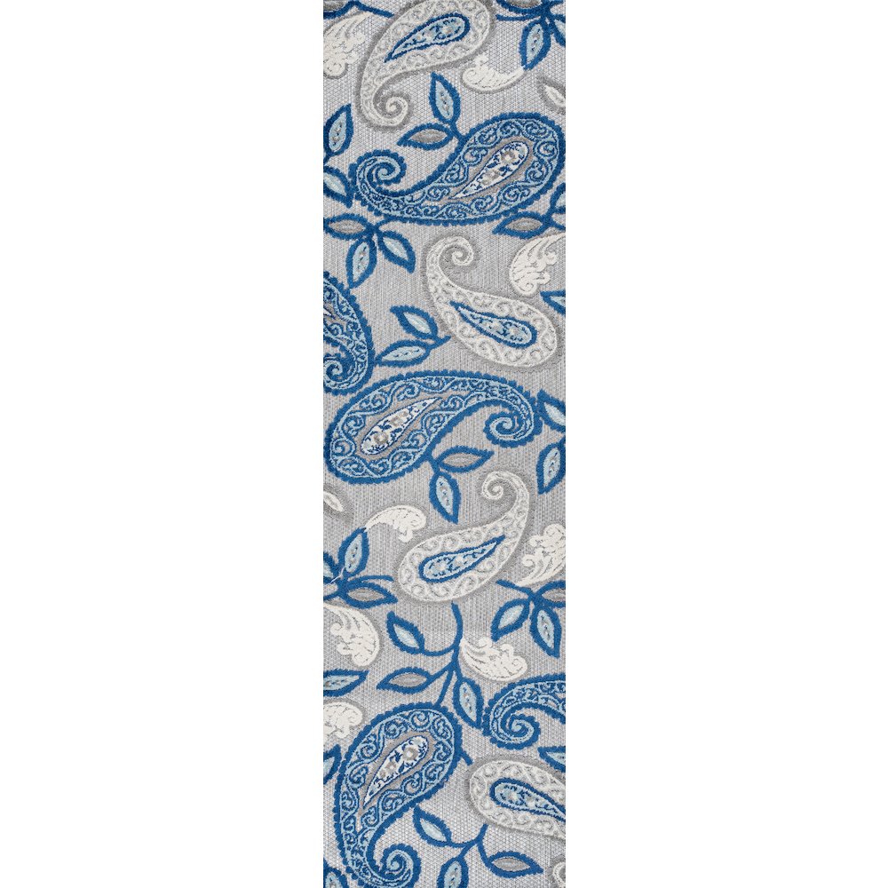Julien Paisley High-Low Indoor/Outdoor Area Rug. Picture 1